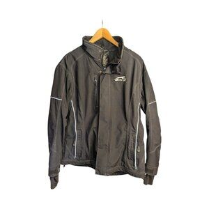 Arctic Cat Arcticwear Women's Black Coat Size XL Zip Alpine Jacket Reflective